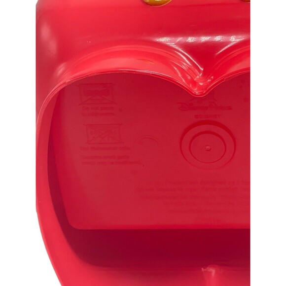 Disney Mickey Mouse Kitchen Sink Ice Cream Dessert Sundae Bowl Dish Red Plastic - Picture 7 of 16